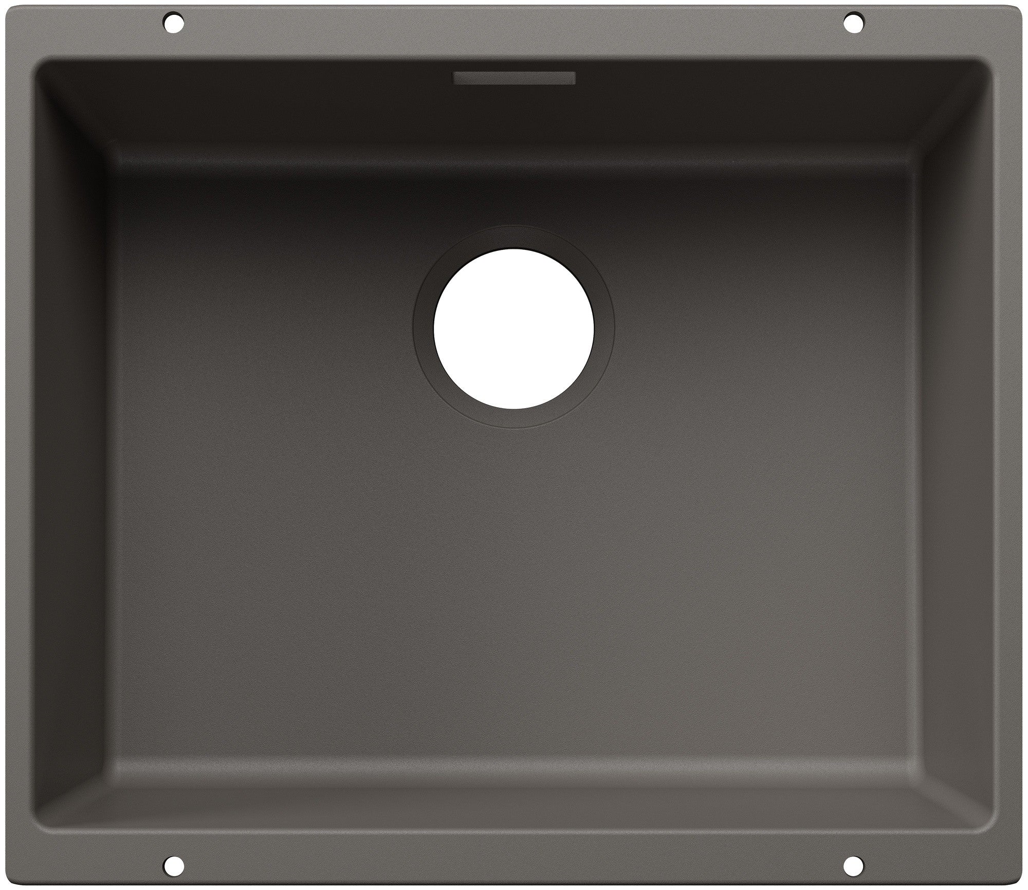 Chiuveta bucatarie Subline 500, 527795, granit gri vulcan, sub blat, 500 x 400 mm, Blanco